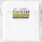 Mit "HeOne" einen Unterscheidungsaufkleber machen Runder Aufkleber (Tasche)