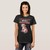 mit Hereford Cow Bauer T-Shirt (Vorne ganz)