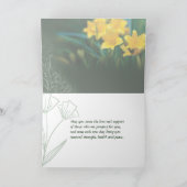 Mit herzlichen Gedanken und Gebeten. Karte (Innenseite)