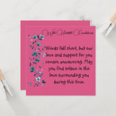 Mit herzlicher Anteilskarte Karte (Vorderseite/Rückseite Beispiel)