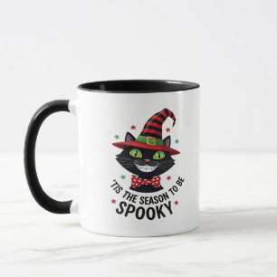 Mit Hexenhut und Krawatte Tasse