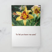 Mit Hoffnung und Gebete, um Sie zu Ließ wissen, wi Karte (Innenseite)