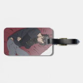 Mit Hundegenshin auf Anhänger gefixt Gepäckanhänger (Rückseite horizontal)