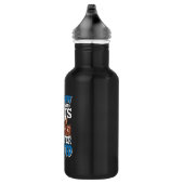 Mit Hunden verbrauchte Zeit wird nie verschwendet Edelstahlflasche (Rechts)