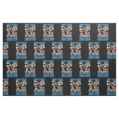 Mit Hunden verbrauchte Zeit wird nie verschwendet Stoff (Fat Quarter (45,7 x 55,9 cm))