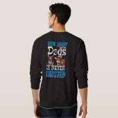 Mit Hunden verbrauchte Zeit wird nie verschwendet Sweatshirt (Schwarz voll)
