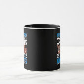 Mit Hunden verbrauchte Zeit wird nie verschwendet Tasse (Zentrum)