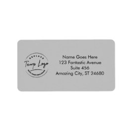 Mit Ihrem Firmenlogo oder Image gekennzeichnet, gr Adressaufkleber