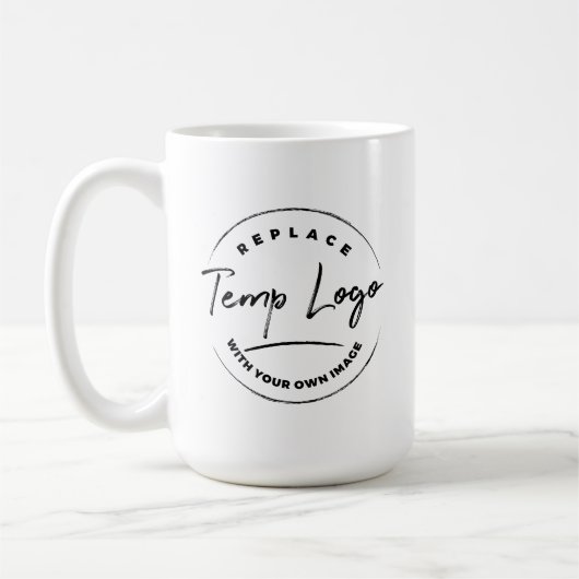 Mit Ihrem Firmenlogo oder Image gekennzeichnet Kaffeetasse (Links)