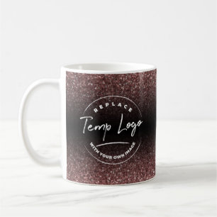 Mit Ihrem Firmenlogo, Rose Gold Ombre Kaffeetasse