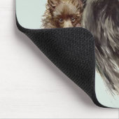 Mit ihrem Hund Mousepad (Ecke)