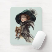 Mit ihrem Hund Mousepad (Mit Mouse)