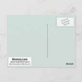 Mit ihrem Hund Postkarte (Rückseite)