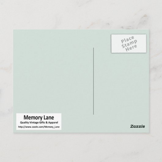 Mit ihrem Hund Postkarte (Rückseite)