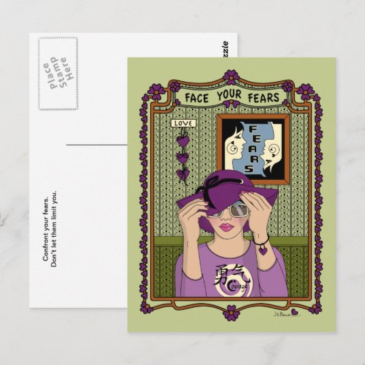 Mit Ihren Ängsten_A_ Postkarte (Vorne/Hinten)