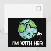 mit ihrer Wissenschaft Postkarte (Vorne/Hinten)