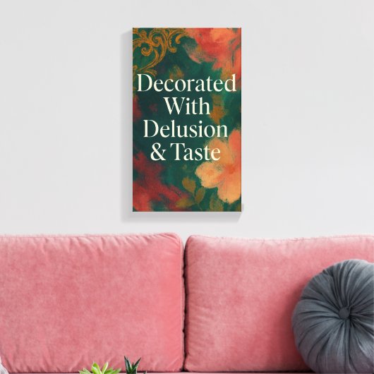 Mit Illusion und Geschmack dekorierte moderne Lein Leinwanddruck (Insitu (Wohnzimmer))