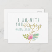 Mit immer Verse Postkarte (Vorne/Hinten)