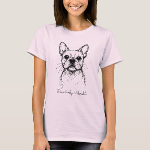 🐶Mit individuellem Text, Frenchie Line Muse T-Shirt