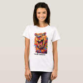 🐶Mit individuellem Text, “Wild Optimistisch” Capy T-Shirt (Vorne ganz)