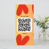 Mit individuellen persönlichen Song per QR-Code (Stehend Vorderseite)