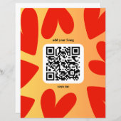 Mit individuellen persönlichen Song per QR-Code (Vorne/Hinten)