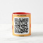 Mit individuellen persönlichen Song per QR-Code Tasse (Zentrum)