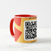 Mit individuellen persönlichen Song per QR-Code Tasse (Vorderseite Links)