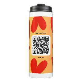 Mit individuellen persönlichen Song per QR-Code Thermosbecher