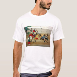 Mit Infanterie Samurai Angriff auf Pferde T-Shirt