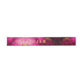 Mit Initialen Celestial Elegance Marble Symphony Einladungsbanderole (Flach)