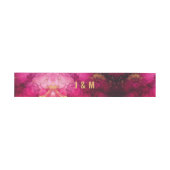 Mit Initialen Celestial Elegance Marble Symphony Einladungsbanderole (Flach)