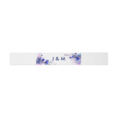 💍 mit Initialen Cornflower Reverie Einladungsbanderole (Flach)