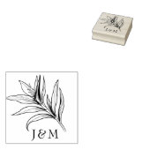 Mit Initialen Vögel des Paradieses Bliss Gummistempel (Stempel)