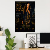 Mit innerer Vision führen – Poster für Führungskrä (Heimbüro)
