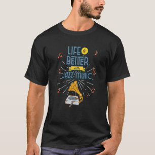Mit Jazzmusik T-Shirt
