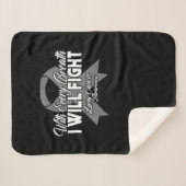 Mit jedem Atemzug werde ich Lungenkrebs bekämpfen Sherpadecke (Vorderseite (Horizontal))