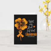 Mit jedem Glück werde ich Leukämie-Bewusstsein sch Karte (Gelbe Blume)