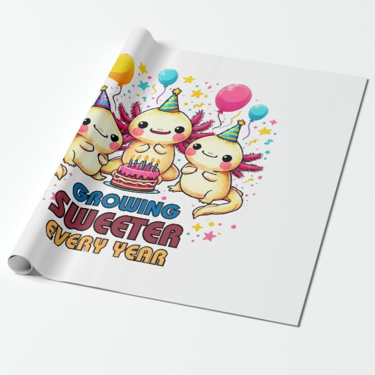 Mit jedem Jahr wird süßer Geschenkpapier (Ungerollt)