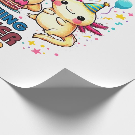 Mit jedem Jahr wird süßer Geschenkpapier (Ecke)