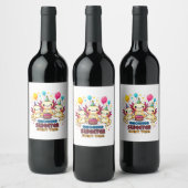 Mit jedem Jahr wird süßer Weinetikett (Flaschen)