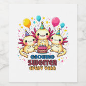 Mit jedem Jahr wird süßer Weinetikett (Einzelnes Label)