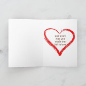 Mit jedem Kuss Feiertagskarte (Innenseite)