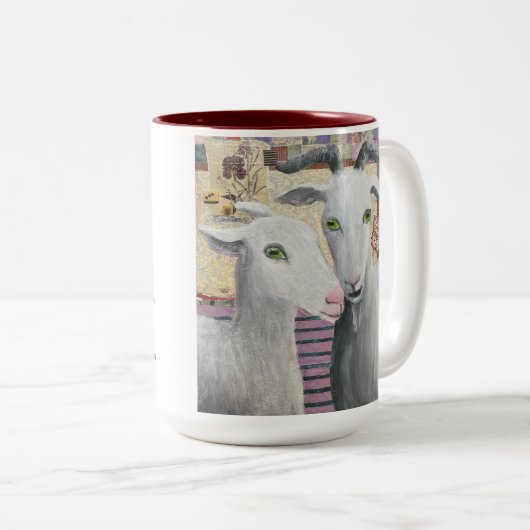 Mit jeder Tasse lustige Ziegen! (VorderseiteRechts)