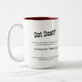 Mit jeder Tasse lustige Ziegen! (Links)