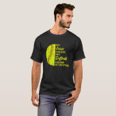 Mit Jesus im Herzen Softball T-Shirt (Vorne ganz)
