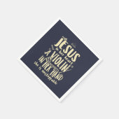 Mit Jesus in ihrem Herzen eine Geige in ihrer Hand Serviette (Ecke)