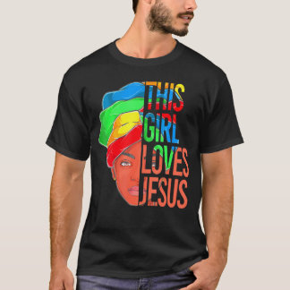 Mit Jesus in ihrem Herzen Pitbuli von Seite ist si T-Shirt