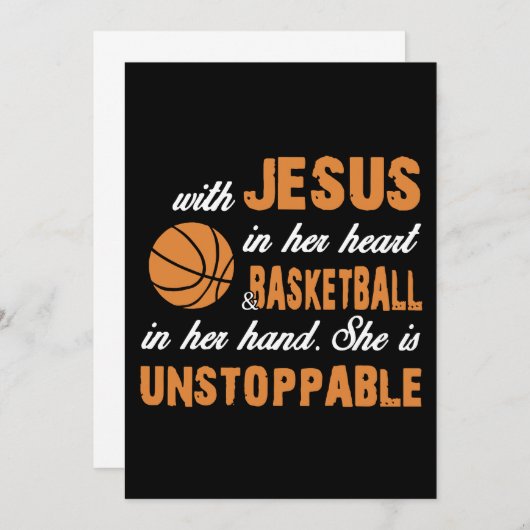 mit Jesus in ihren Basketball-T - Shirt (Vorne/Hinten)