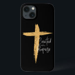 Mit Jesus kreiertes Gold-Kreuz Case-Mate iPhone Hülle<br><div class="desc">Gold Kreuz mit Jesus geschaffen mit einem Zweck iPhone 13 Fall. Goldener Farbstrich kreuz mit Jesus sanft eingebettet. Kalligrafie schrieb "Kreiert mit einem Zweck" an der Seite des goldenen Kreuzes. Zeigen Sie Ihr Vertrauen mit dieser starken ermutigenden Aussage.</div>